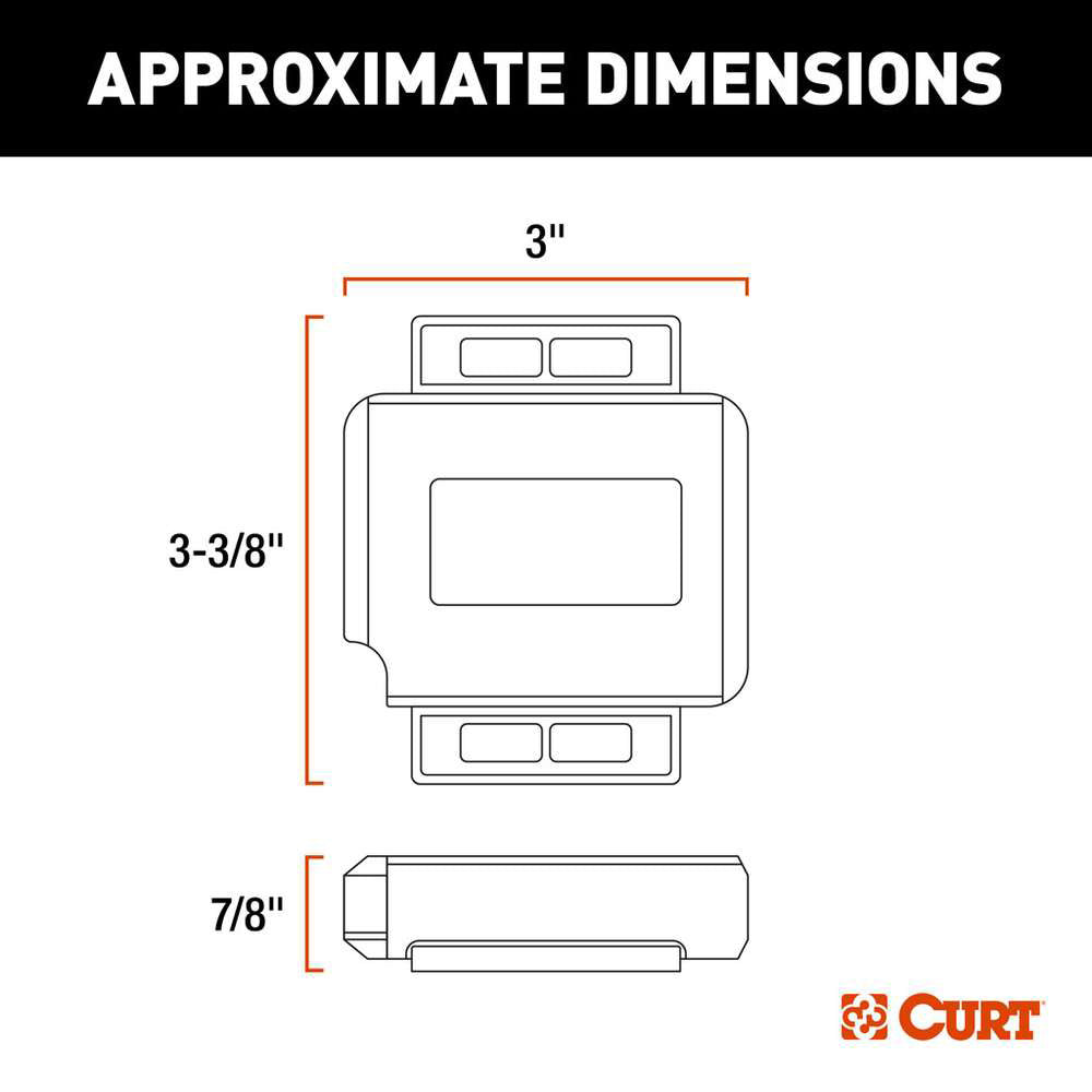 CURT Echo Under-Dash Brake Control Using One Control Auto [51190]