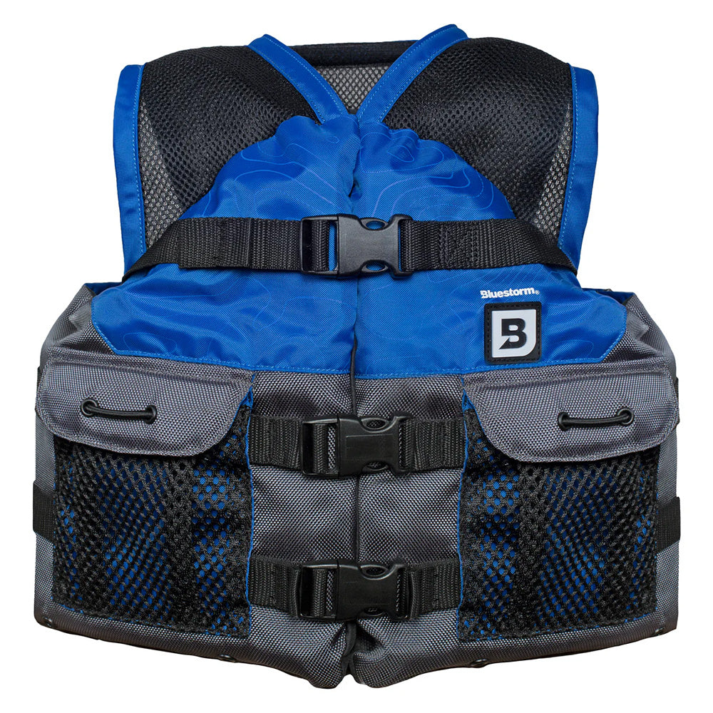 Bluestorm Sportsman Youth Mesh Fishing Life Jacket - Deep Blue [BS-105-NAV-Y]