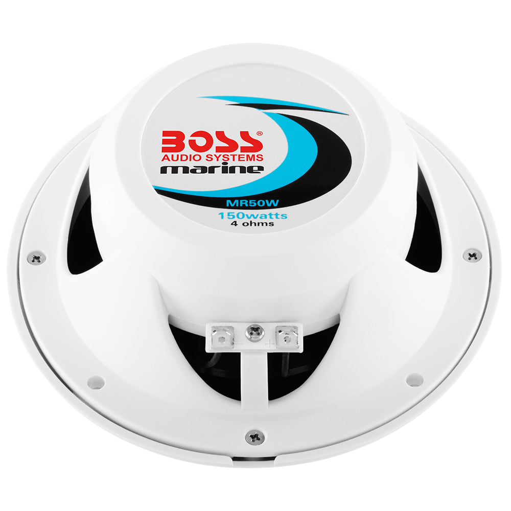 Boss Audio MR50 5.25" Round Speakers - White - Pair [MR50]