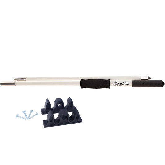 Panther 12 King Pin Anchor Pole - 2-Piece - White [KPP120W]