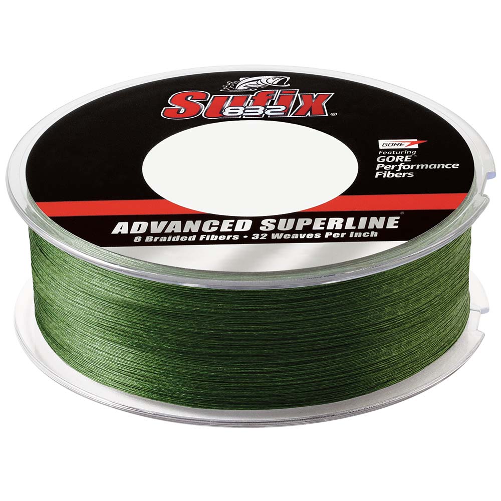 Sufix 832 Advanced Superline Braid - 30lb - Low-Vis Green - 600 yds [660-230G]